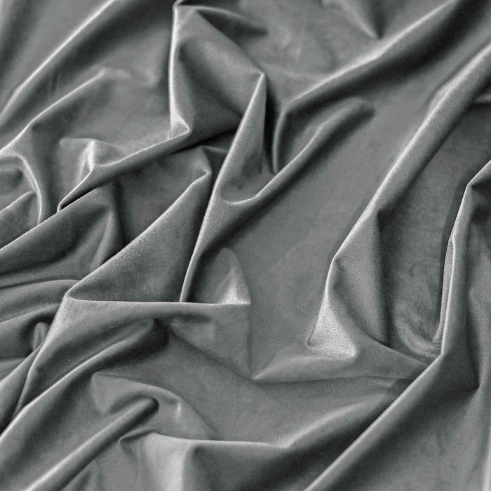 ultrasoft fine grommet top velvet curtain panels ash