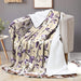 soft warm floral print embossed sherpa blanket1