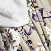 soft warm floral print embossed sherpa blanket1