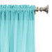 organza plain curtain blue