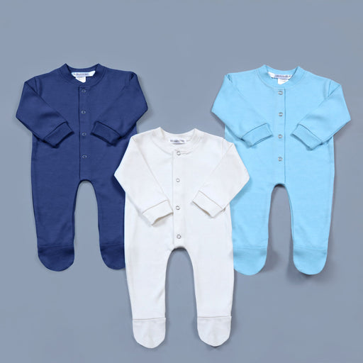 simple style solid color baby romper pack of 3