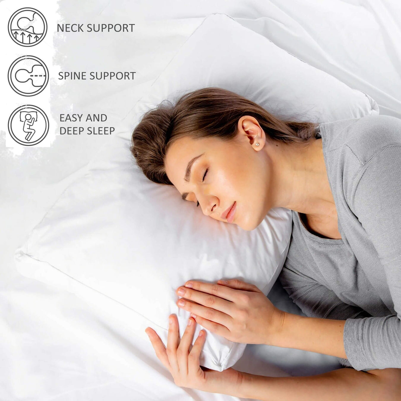 ultra soft cozy ball fiber filled pillows