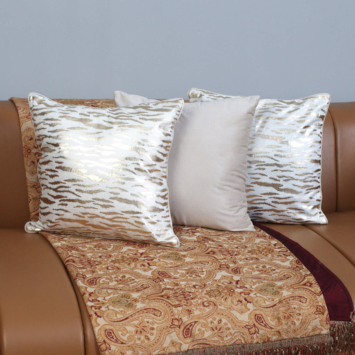 Gold coloured cushion clearance covers