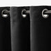 ultrasoft fine grommet top velvet curtain panels black