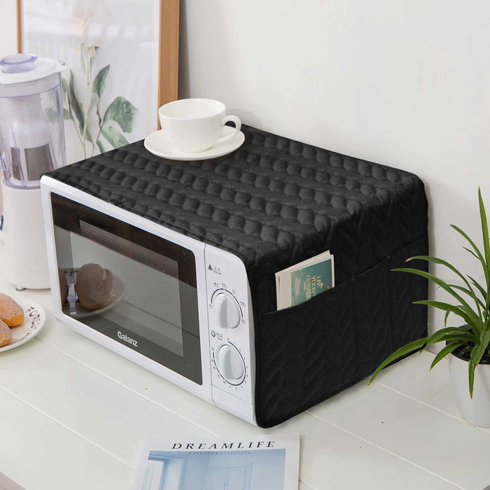ultrasonic microwave oven cover black