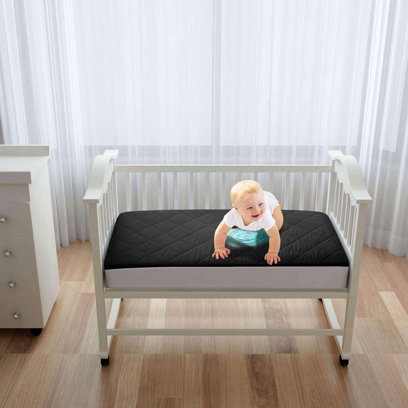kids waterproof mattress protector fitted black