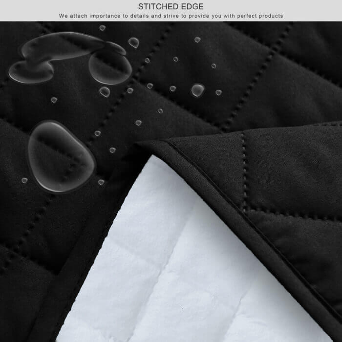 kids waterproof mattress protector fitted black