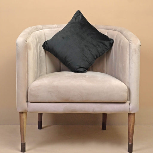 velvet cushion cover black