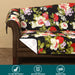 red roses quilted sofa cover set