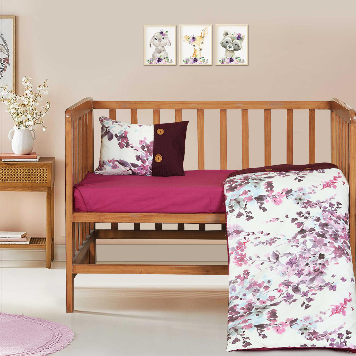 blossom blooms baby cot set