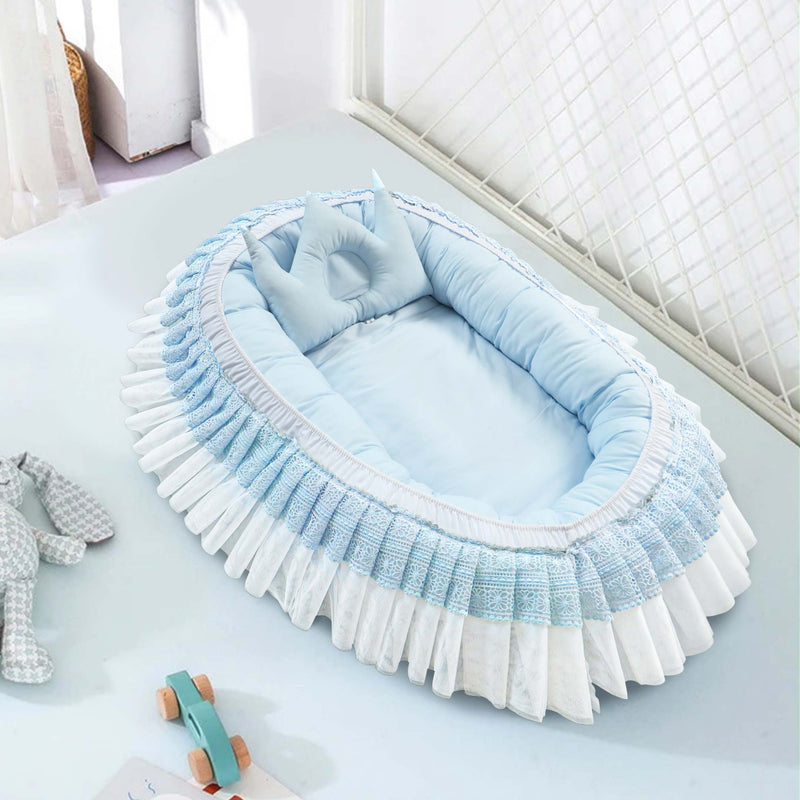 luxury laced baby snuggle bed