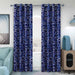 blue rings blackout curtain