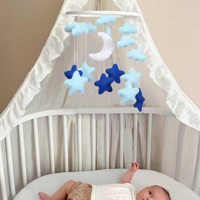 Blue Stars Crib Hanging
