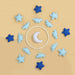 blue stars crib hanging