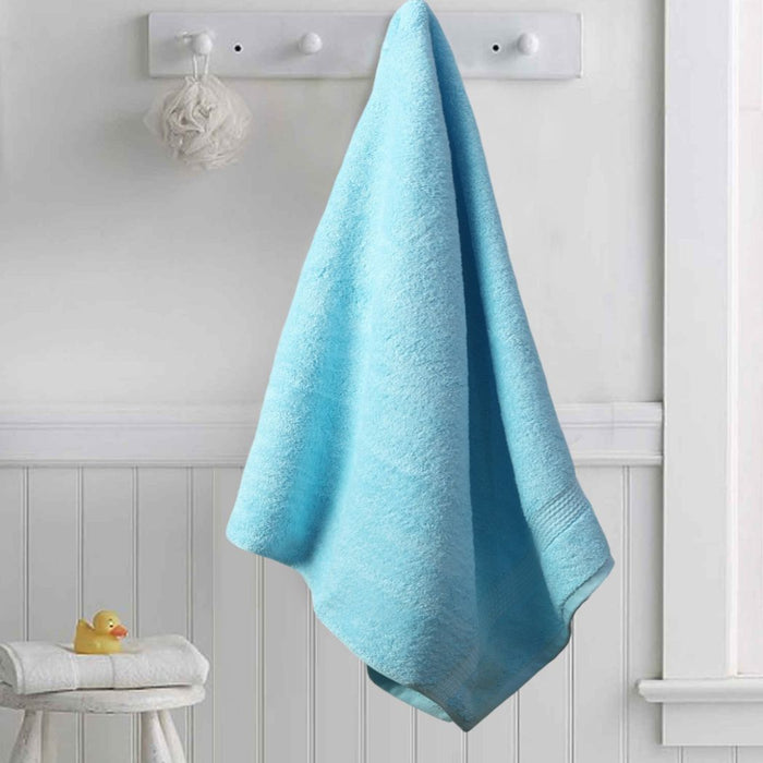 solid blue baby towels