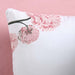 botanical pink baby bedsheet pillow