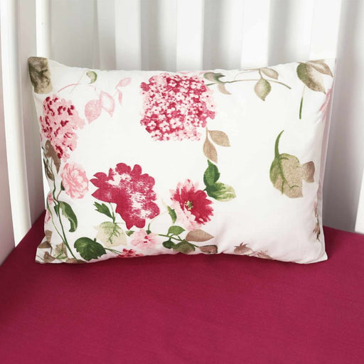 botanical maroon baby bedsheet pillow