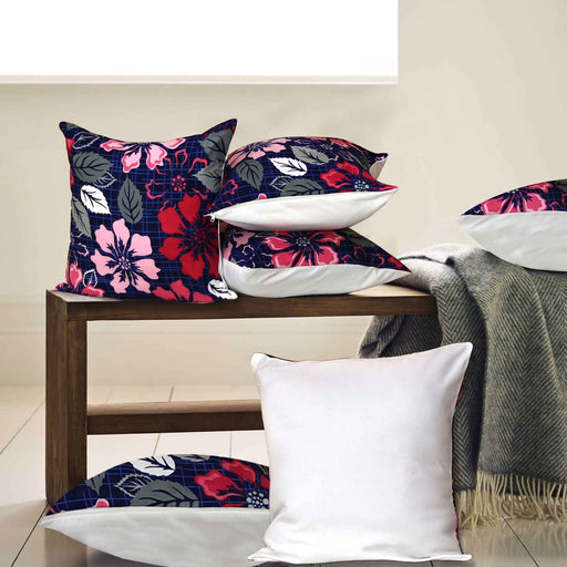 bright flowers cushion cover set bundle of 5