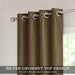 branched leaves embossed velvet curtains brown