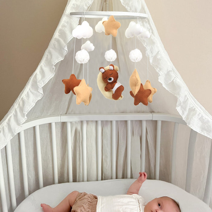 Brown Stars Crib Hanging