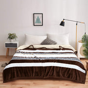 geo print embossed fleece blanket