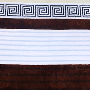 geo print embossed fleece blanket