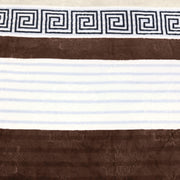 geo print embossed fleece blanket