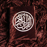 ccrushed velvet embroidered quran kareem cover