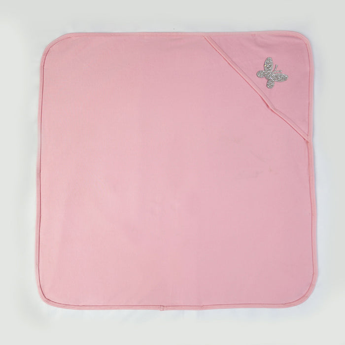 crystal butterfly wrapping sheet baby pink