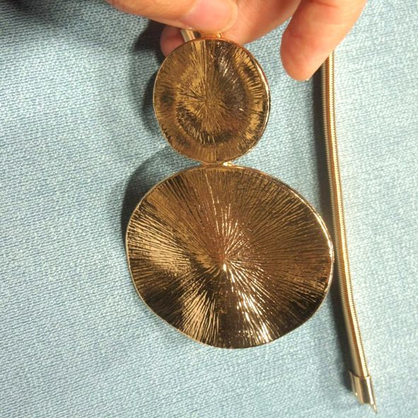 gold curtain holder pair