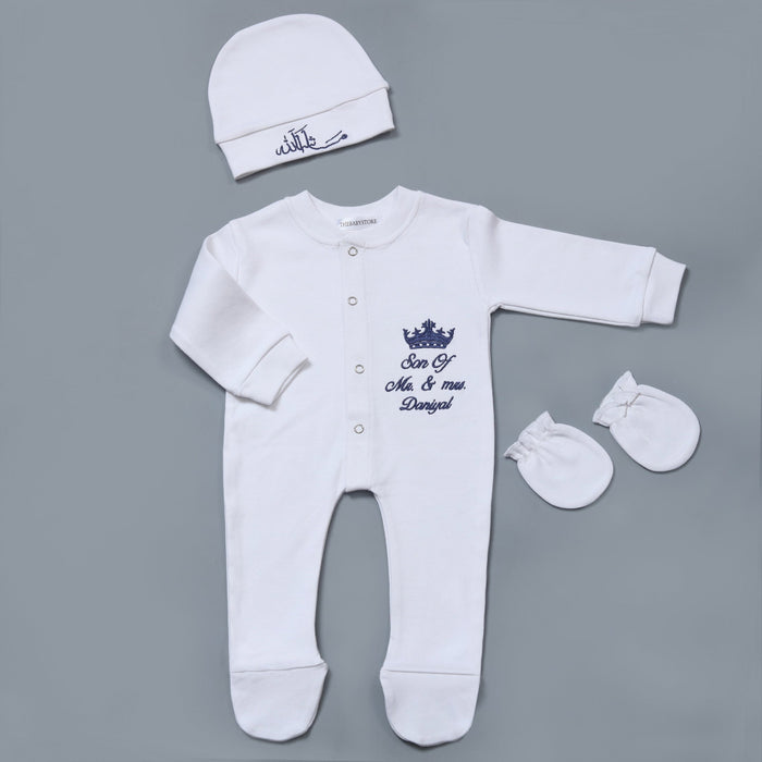 Customized Embroidered Baby Romper Set
