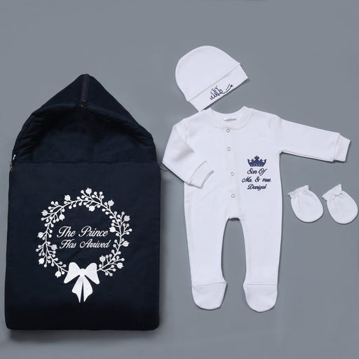 customized embroidered baby romper set