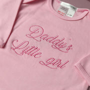 daddys little girl embroidered romper set