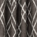 diagonal diamond brown light filtering single curtain panel stitched