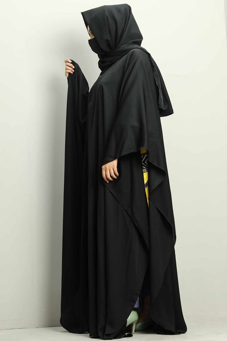 easy slide on butterfly abaya and hijaab