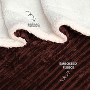 all seasons lines embossed sherpa ac blanket