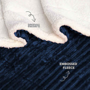 all seasons lines embossed sherpa ac blanket
