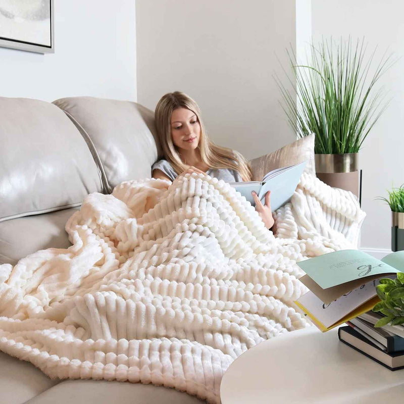 all seasons lines embossed sherpa ac blanket