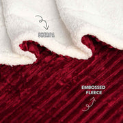 all seasons lines embossed sherpa ac blanket
