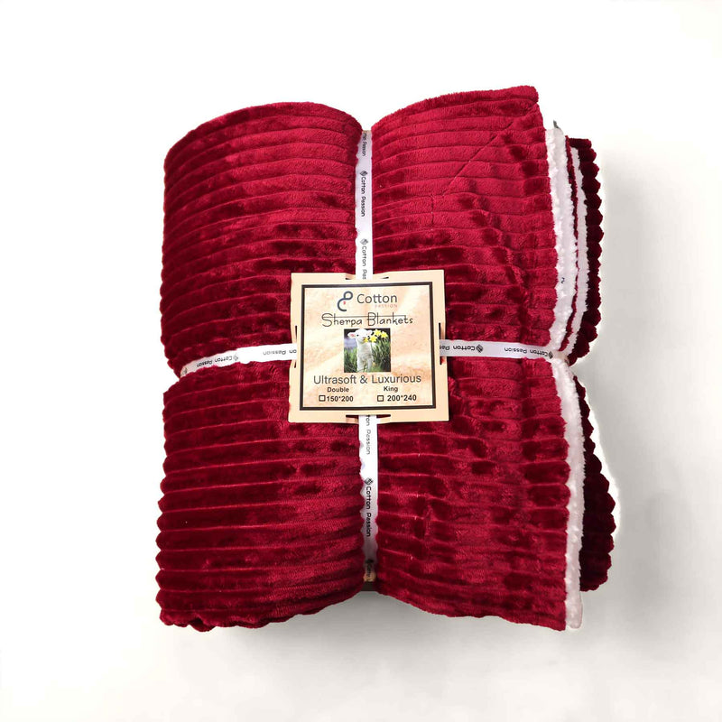 all seasons lines embossed sherpa ac blanket