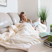 all seasons lines embossed sherpa ac blanket