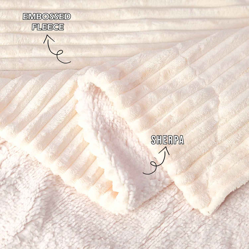 all seasons lines embossed sherpa ac blanket