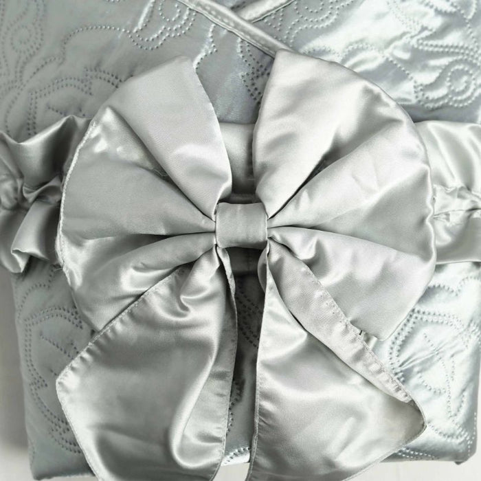 navy embossed fleece silk reversible wrapping sheet