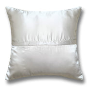 flowers mint embroidered cushion cover