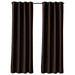 ultrasoft fine grommet top velvet curtain panels espresso