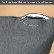 traditional textured french matelasse cushion cover with zip