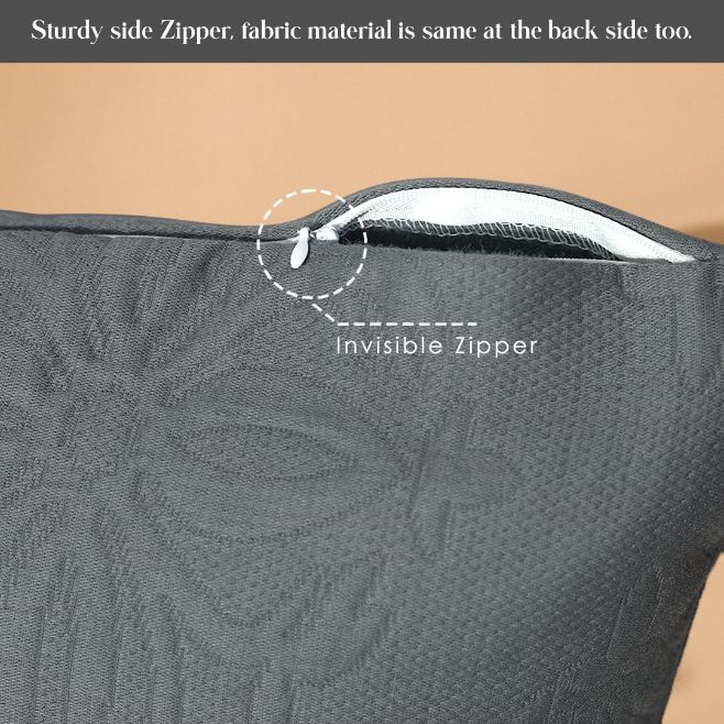 traditional textured french matelasse cushion cover with zip