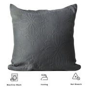 traditional textured french matelasse cushion cover with zip