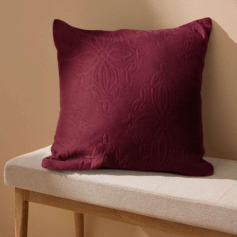 traditional textured french matelasse cushion cover with zip