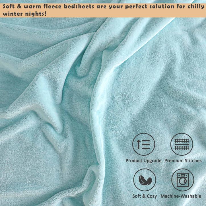 soft and warm fleece fitted sheets